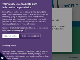 'mygphc.org' screenshot