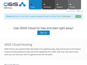 'qgiscloud.com' screenshot