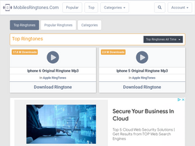 'mobilesringtones.com' screenshot
