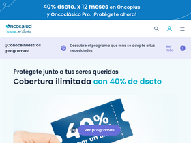 'oncosalud.pe' screenshot