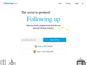 'followupthen.com' screenshot