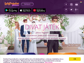 'ladypopular.hu' screenshot
