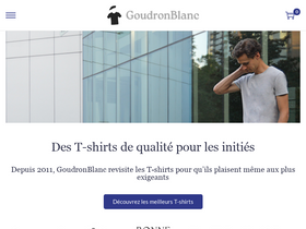 'goudronblanc.com' screenshot