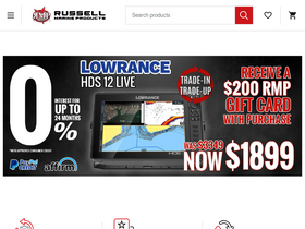 'russellmarineproducts.com' screenshot
