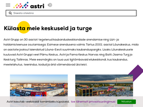 'astri.ee' screenshot