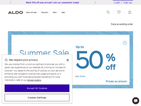 'aldoshoes.com' screenshot