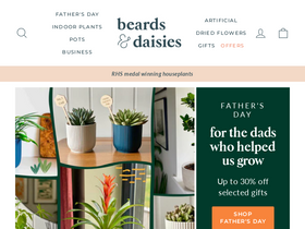 'beardsanddaisies.co.uk' screenshot