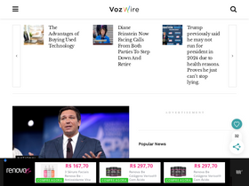 'vozwire.com' screenshot