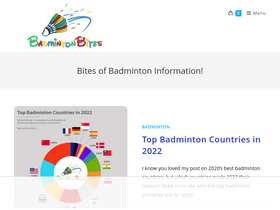'badmintonbites.com' screenshot