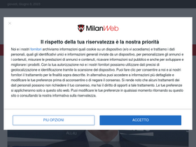 'milanweb.it' screenshot