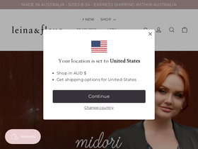 'leinaandfleur.com.au' screenshot