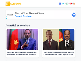 '237actu.com' screenshot