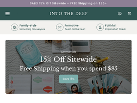 intothedeep.co homepage screenshot