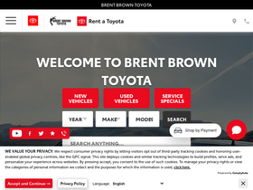 'brentbrowntoyota.com' screenshot