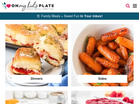'onmykidsplate.com' screenshot