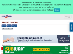 'usssa.com' screenshot