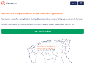 'dztenders.com' screenshot