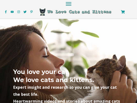 'welovecatsandkittens.com' screenshot