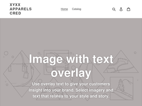 XYXX Apparels CRED website screenshot