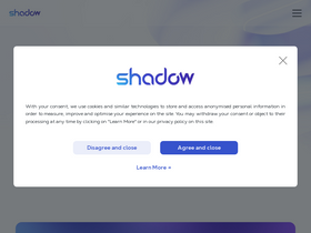 'shadow.tech' screenshot
