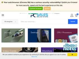 'pcsalesonline.com' screenshot