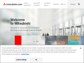 'mitsubishi.com' screenshot