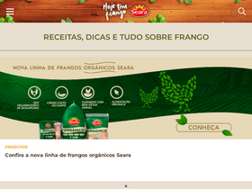 'hojetemfrango.com.br' screenshot