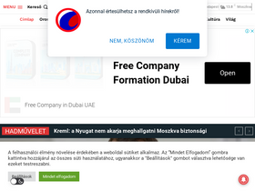 'oroszhirek.hu' screenshot