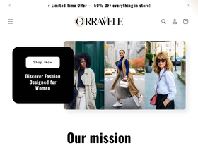 Orravele homepage screenshot