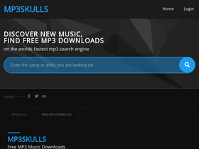 'mp3skulls.fm' screenshot