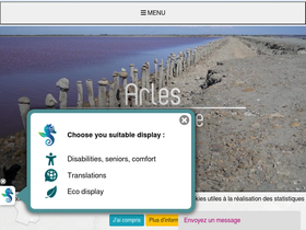 'arlestourisme.com' screenshot