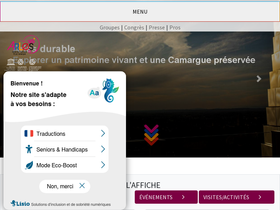 'arlestourisme.com' screenshot