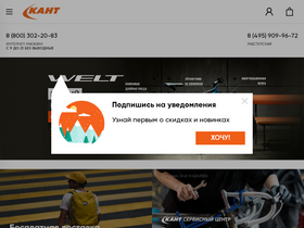'kant.ru' screenshot