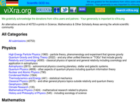 'vixra.org' screenshot