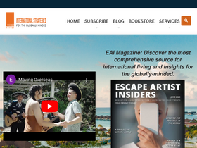 'escapeartist.com' screenshot