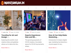 'masstamilan.in' screenshot