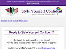 'style-yourself-confident.com' screenshot