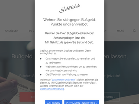 'geblitzt.de' screenshot
