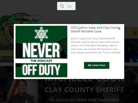 'claysheriff.com' screenshot
