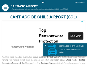 'santiago-airport.com' screenshot