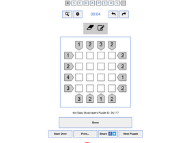 'puzzle-skyscrapers.com' screenshot