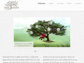 'onemathematicalcat.org' screenshot