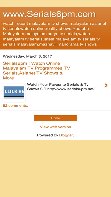 Serials6pm malayalam online serials