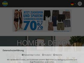 'tedi.com' screenshot