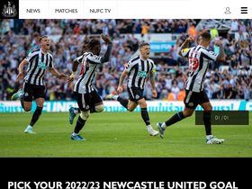 'nufc.co.uk' screenshot