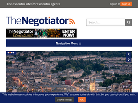 'thenegotiator.co.uk' screenshot