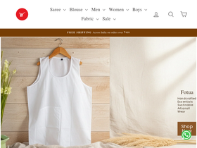 weaversindia.co.in homepage screenshot