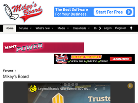 'mikeysboard.com' screenshot