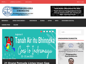 'pgi.or.id' screenshot