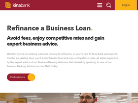 'kinabank.com.pg' screenshot
